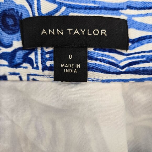 Ann Taylor 100% Viscose Floral Wrap Midi Skirt Size 0 - Picture 3 of 7